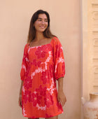 Kahea Dress in Lei Pua (Retro Orange)