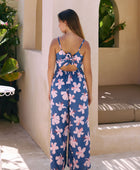 Kai Jumpsuit in Koki'o Blossom (Navy)