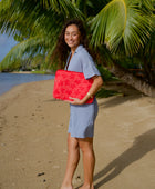 Get it Done Laptop Case in Koki'o Blossom (Hot Pink)