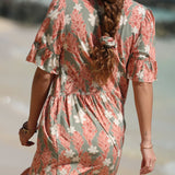 Finish the Look Scrunchie in Tiare Ginger (Jade)