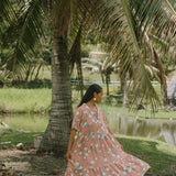 Lena Dress in Tiare Ginger (Jade)