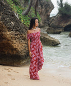 Brooklyn Jumpsuit in Island Retro (Berry)