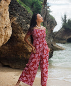 Brooklyn Jumpsuit in Island Retro (Berry)