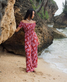 Brooklyn Jumpsuit in Island Retro (Berry)