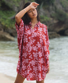 Kaimana Dress in Island Retro (Berry)