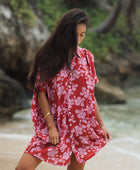 Kaimana Dress in Island Retro (Berry)