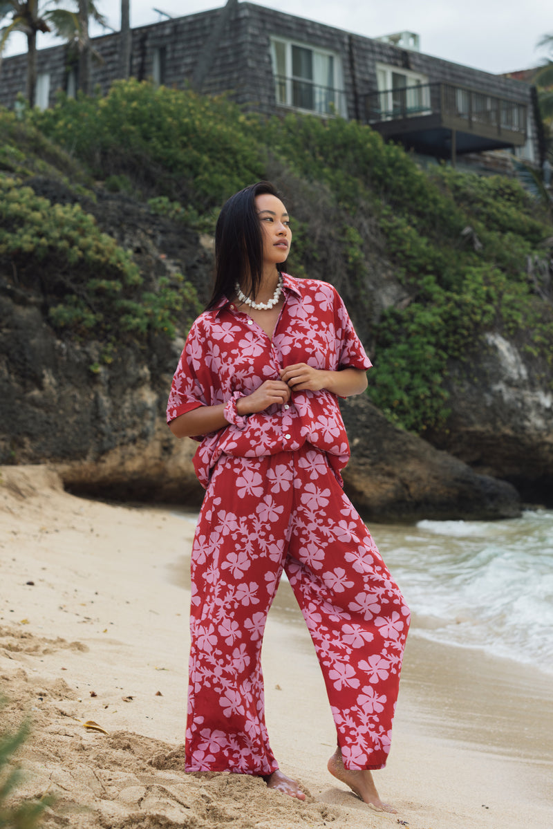 Elodi Pant in Island Retro (Berry)