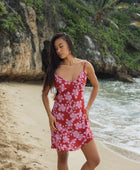 Meeya Dress in Island Retro (Berry)