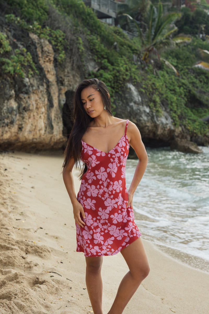 Meeya Dress in Island Retro (Berry)