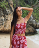 Rumi Bandeau in Island Retro (Berry)