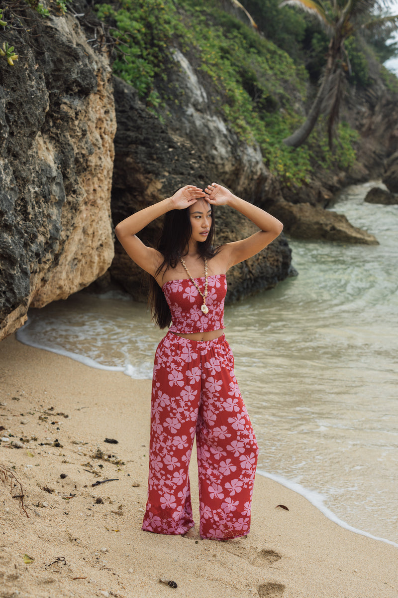 Rumi Bandeau in Island Retro (Berry)