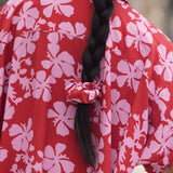 Finish the Look Scrunchie in Island Retro (Berry)