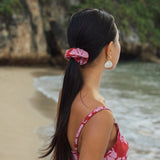Finish the Look Scrunchie in Island Retro (Berry)