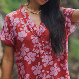 Tide Dress in Island Retro (Berry)
