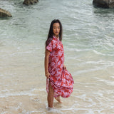 Tide Dress in Island Retro (Berry)