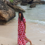 Tide Dress in Island Retro (Berry)