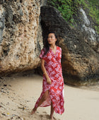 Tide Dress in Island Retro (Berry)