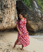 Tide Dress in Island Retro (Berry)