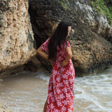 Tide Dress in Island Retro (Berry)