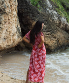 Tide Dress in Island Retro (Berry)