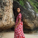 Tide Dress in Island Retro (Berry)