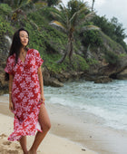 Tide Dress in Island Retro (Berry)