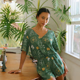 Luna Playsuit in Pua Kenikeni (Lush)