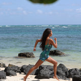 Maluhia Jumpsuit in Honolulu Blooms (Navy)