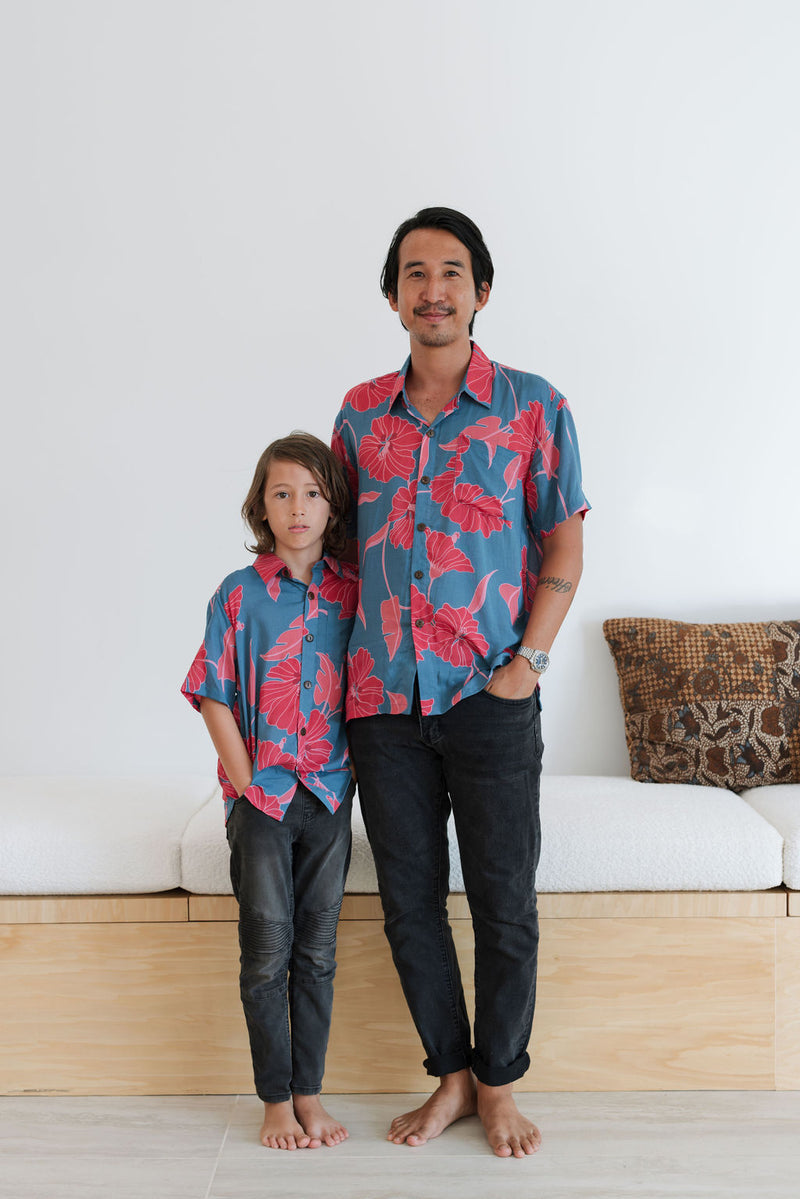 Men's Kahana Button-Up in Ma'o Hau Hele (Cove)