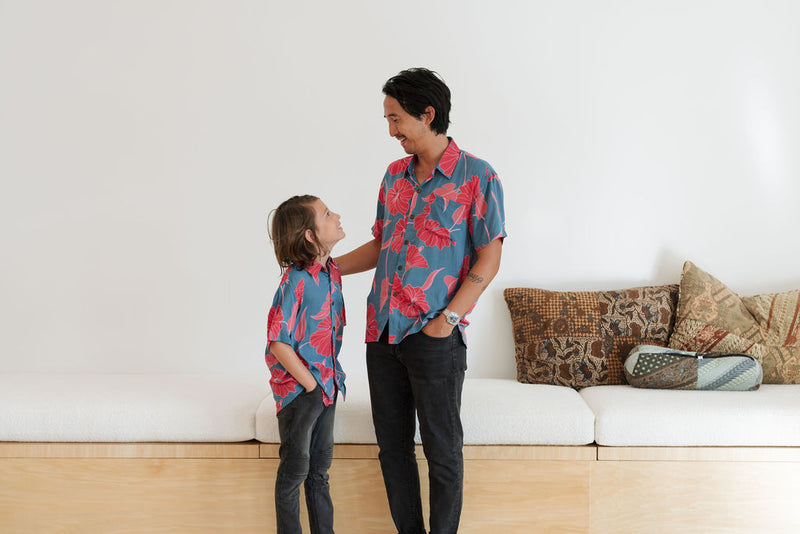 Men's Kahana Button-Up in Ma'o Hau Hele (Cove)