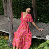 Mariana Dress in Garden 'Awapuhi (Sienna)