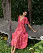 Mariana Dress in Garden 'Awapuhi (Sienna)