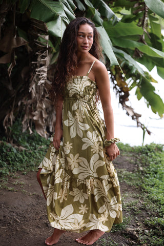 Mariko Dress in Naupaka Garden
