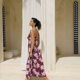 Marina Dress in Isle Orchid (Wine)