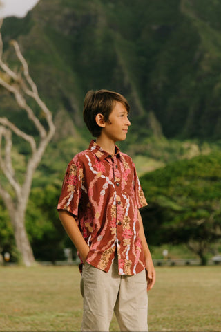 Maverick Button-Up in Lei Stand (Honua)