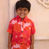 Maverick Button-Up in Lei Pua (Retro Orange)