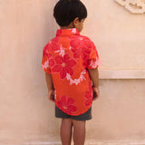Maverick Button-Up in Lei Pua (Retro Orange)