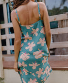 Meeya Dress in Koki'o Blossom (Teal)