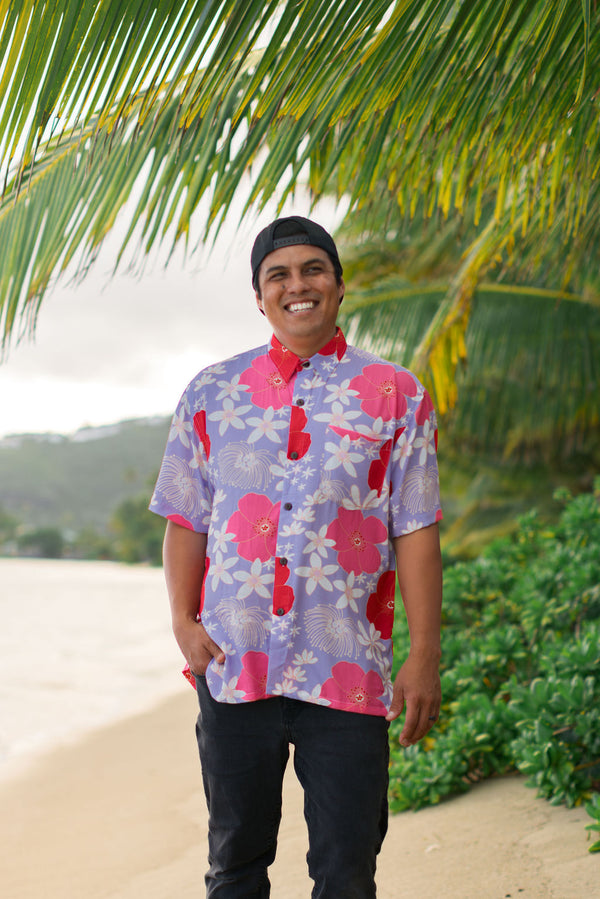 Men's Kahana Button-Up in Paradise Bloom