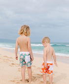Shorebreak Boys Board Shorts in Koki'o Blossom (Teal)