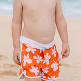 Shorebreak Boys Board Shorts in Koki'o Blossom (Tangerine)
