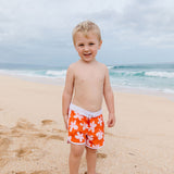 Shorebreak Boys Board Shorts in Koki'o Blossom (Tangerine)