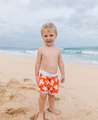 Shorebreak Boys Board Shorts in Koki'o Blossom (Tangerine)