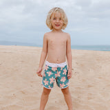 Shorebreak Boys Board Shorts in Koki'o Blossom (Teal)