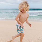 Shorebreak Boys Board Shorts in Koki'o Blossom (Teal)