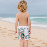 Shorebreak Boys Board Shorts in Koki'o Blossom (Teal)