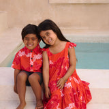 Maverick Button-Up in Lei Pua (Retro Orange)