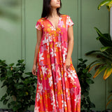 Mira Dress in Backyard Blooms