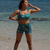 Keala Shorts in Honolulu Blooms (Navy)