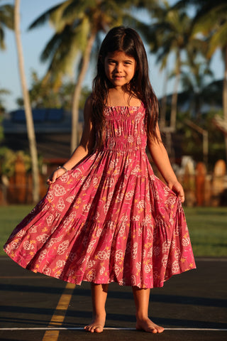 Myla Dress in Shells & Pua (Pink)